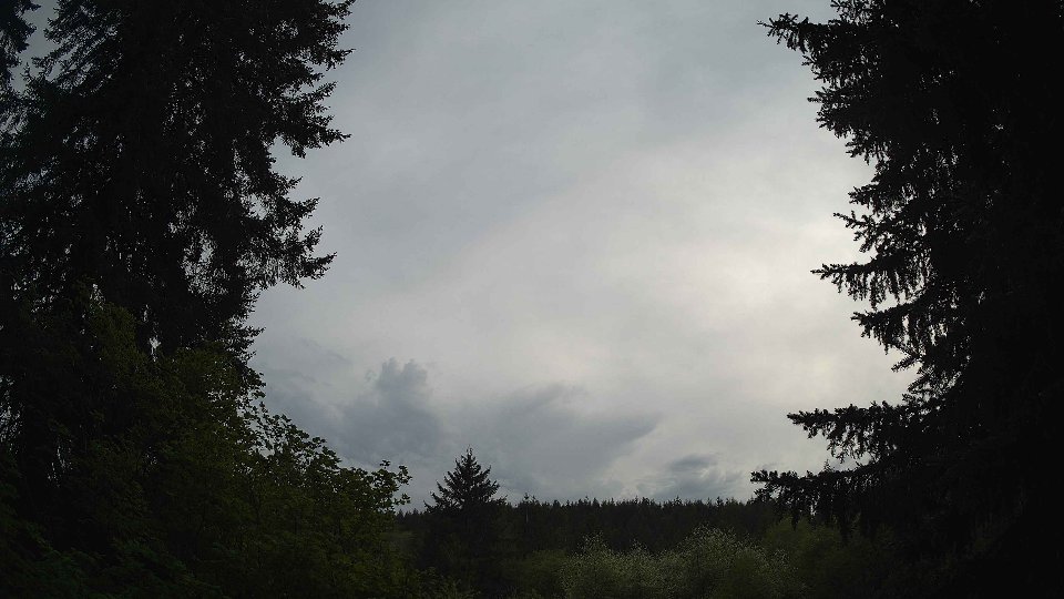 Pacific Northwest skyline timelapse frame from May 12th, 2026 at 7:15 PM
