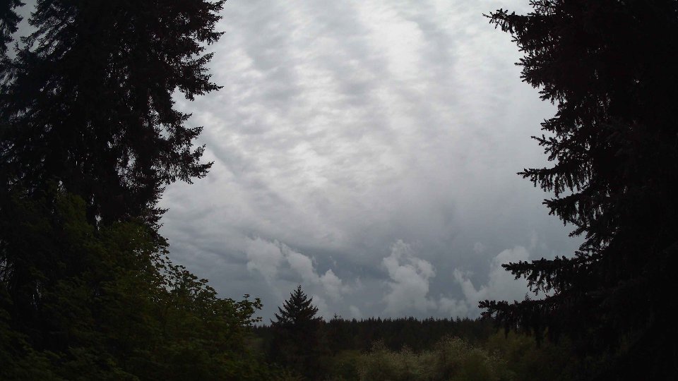 Pacific Northwest skyline timelapse frame from May 12th, 2026 at 8:45 PM