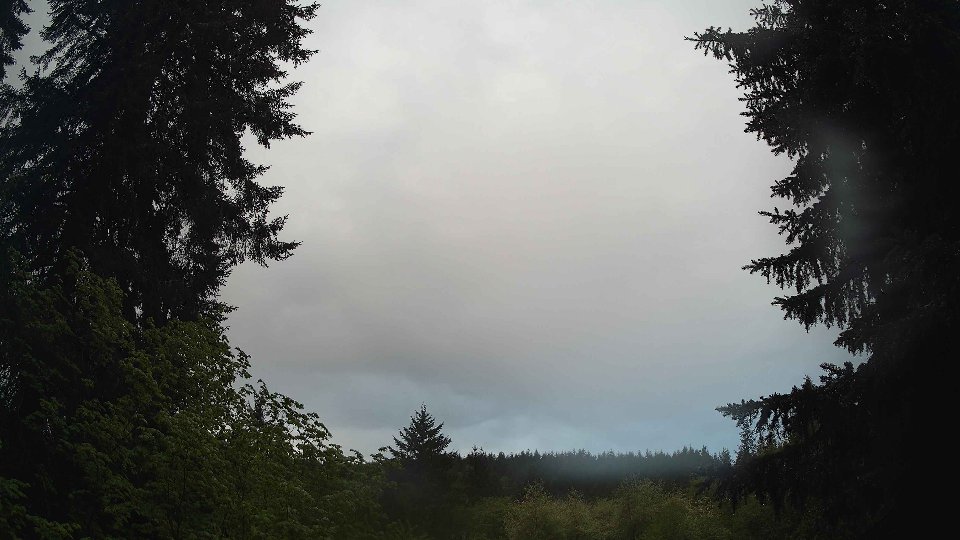 Pacific Northwest skyline timelapse frame from May 13th, 2026 at 6:00 AM