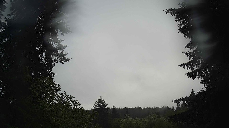 Pacific Northwest skyline timelapse frame from May 13th, 2026 at 7:45 AM