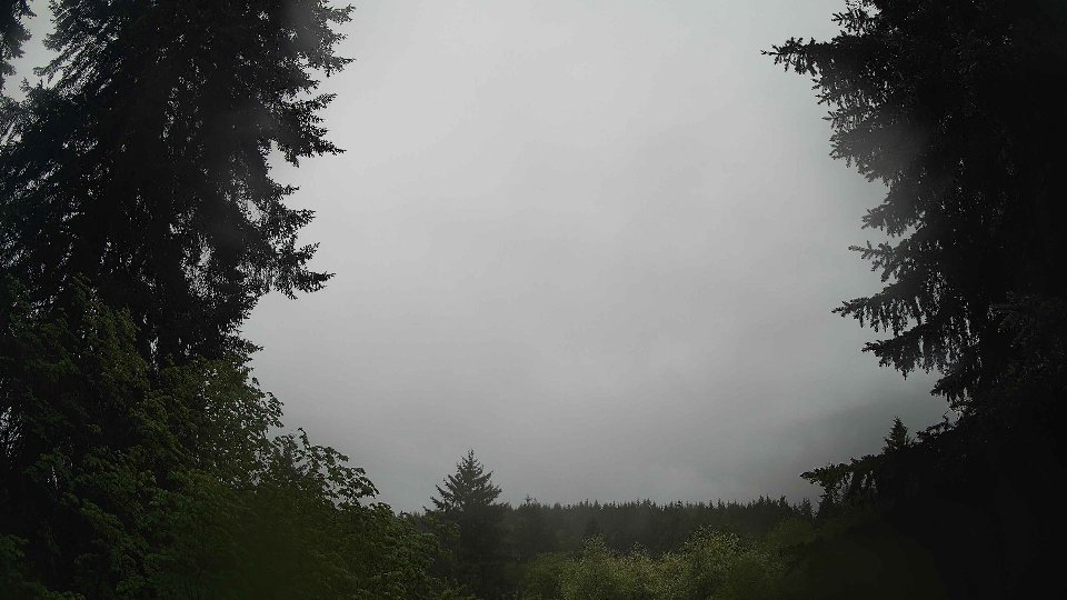 Pacific Northwest skyline timelapse frame from May 13th, 2026 at 8:15 AM