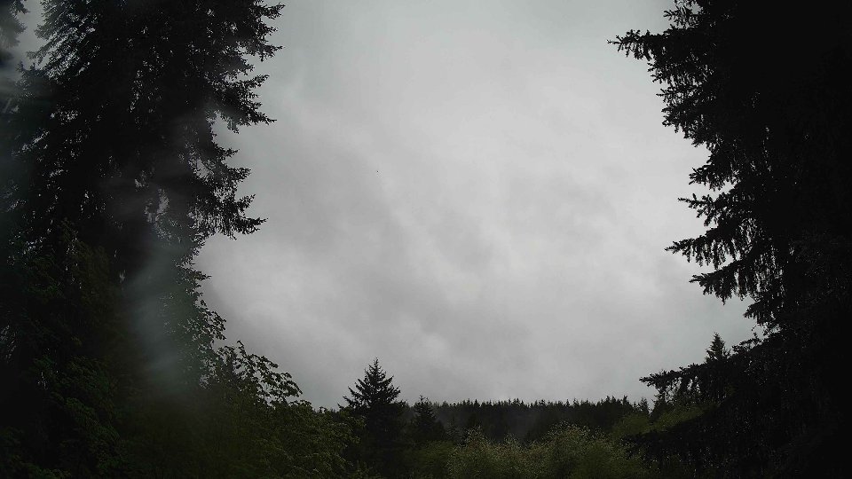Pacific Northwest skyline timelapse frame from May 13th, 2026 at 9:45 AM