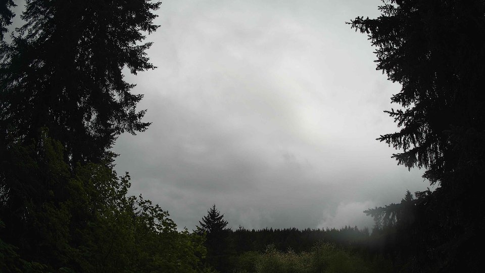 Pacific Northwest skyline timelapse frame from May 13th, 2026 at 12:45 PM