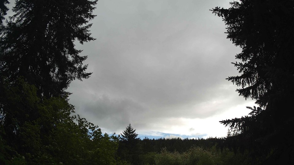 Pacific Northwest skyline timelapse frame from May 13th, 2026 at 3:45 PM
