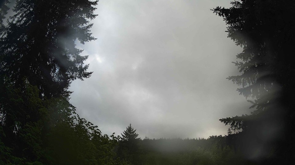 Pacific Northwest skyline timelapse frame from May 13th, 2026 at 7:15 PM