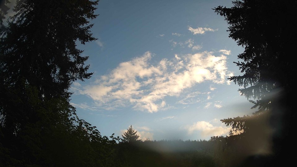 Pacific Northwest skyline timelapse frame from May 13th, 2026 at 7:30 PM