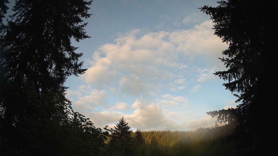 Pacific Northwest skyline timelapse frame from May 14th, 2026 at 6:30 AM