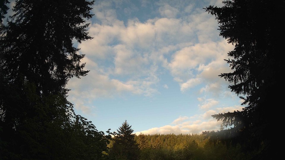 Pacific Northwest skyline timelapse frame from May 14th, 2026 at 6:45 AM