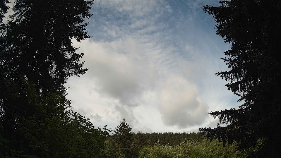 Pacific Northwest skyline timelapse frame from May 14th, 2026 at 9:00 AM