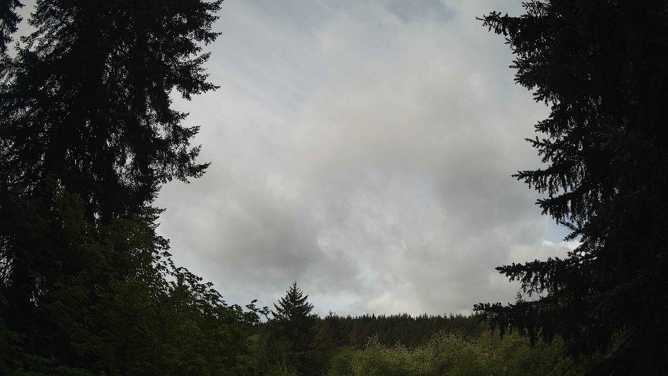 Pacific Northwest skyline timelapse frame from May 14th, 2026 at 9:15 AM