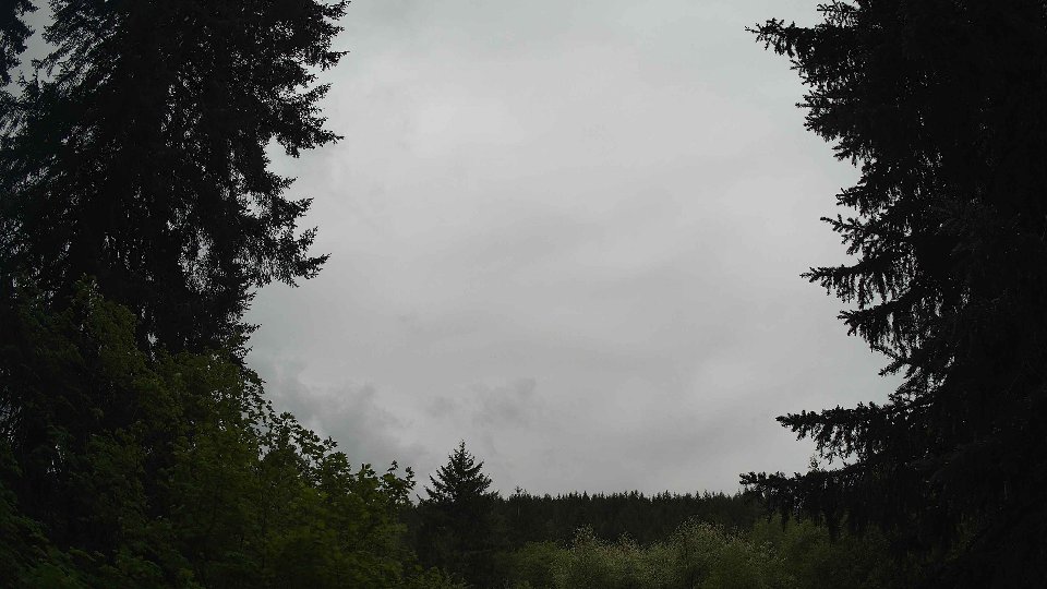 Pacific Northwest skyline timelapse frame from May 14th, 2026 at 1:15 PM