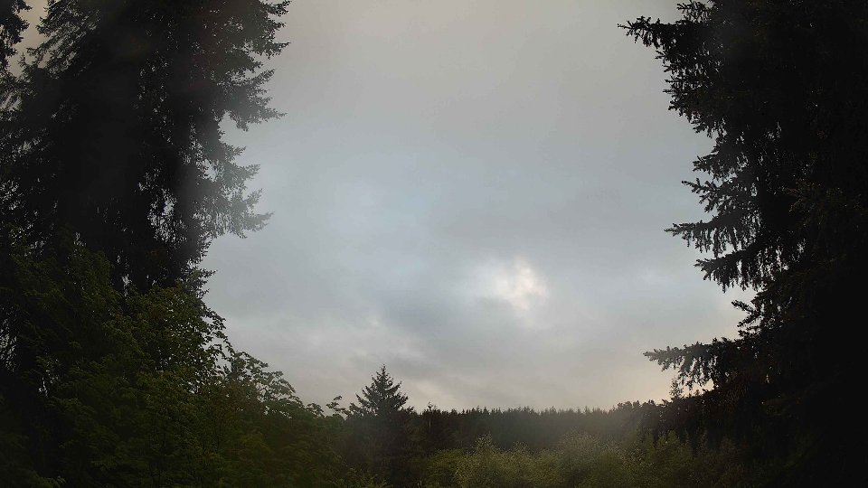 Pacific Northwest skyline timelapse frame from May 14th, 2026 at 7:45 PM