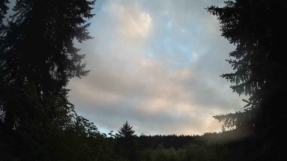Pacific Northwest skyline timelapse frame from May 14th, 2026 at 8:15 PM