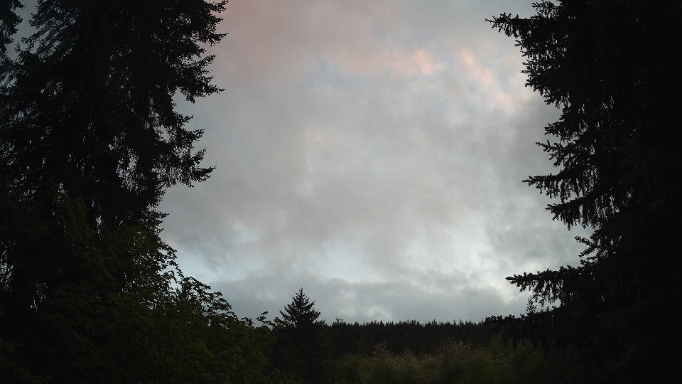 Pacific Northwest skyline timelapse frame from May 14th, 2026 at 8:30 PM