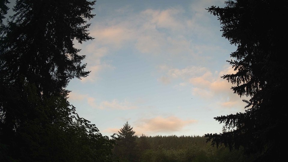 Pacific Northwest skyline timelapse frame from May 15th, 2026 at 6:15 AM