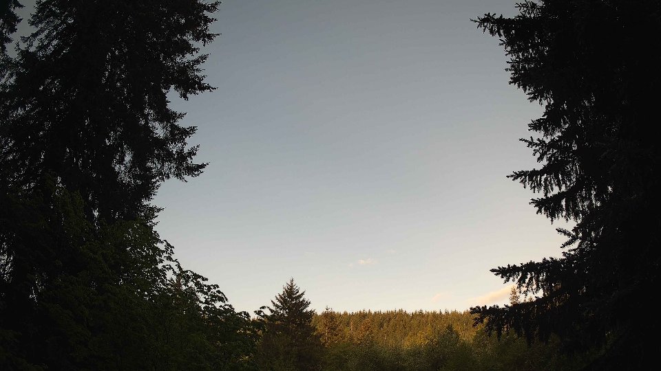 Pacific Northwest skyline timelapse frame from May 15th, 2026 at 6:45 AM