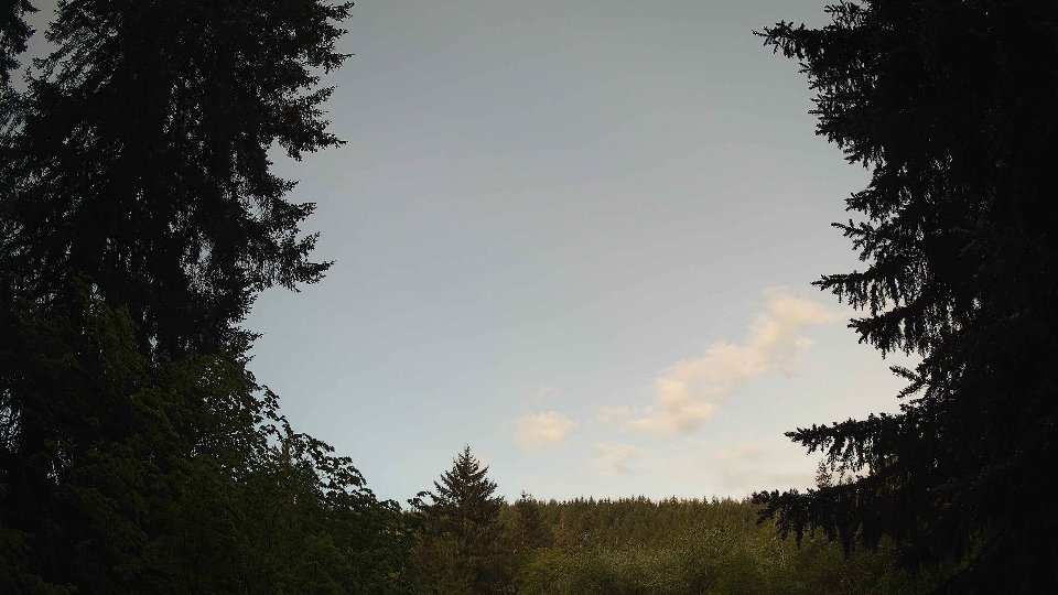 Pacific Northwest skyline timelapse frame from May 15th, 2026 at 7:15 AM
