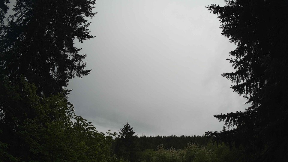 Pacific Northwest skyline timelapse frame from May 15th, 2026 at 9:45 AM