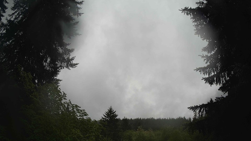 Pacific Northwest skyline timelapse frame from May 15th, 2026 at 1:00 PM