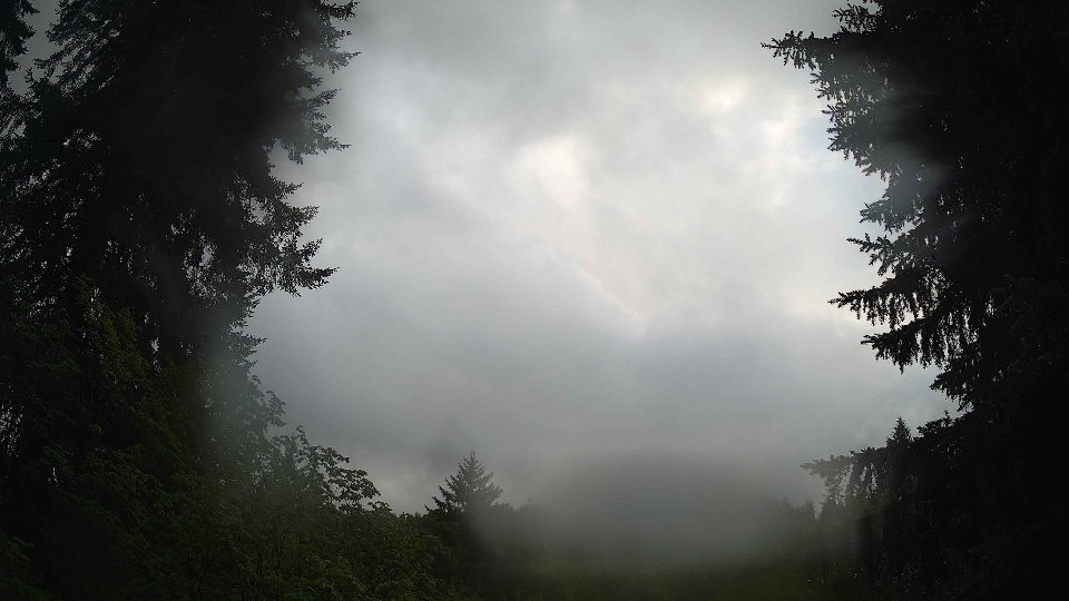 Pacific Northwest skyline timelapse frame from May 15th, 2026 at 7:45 PM