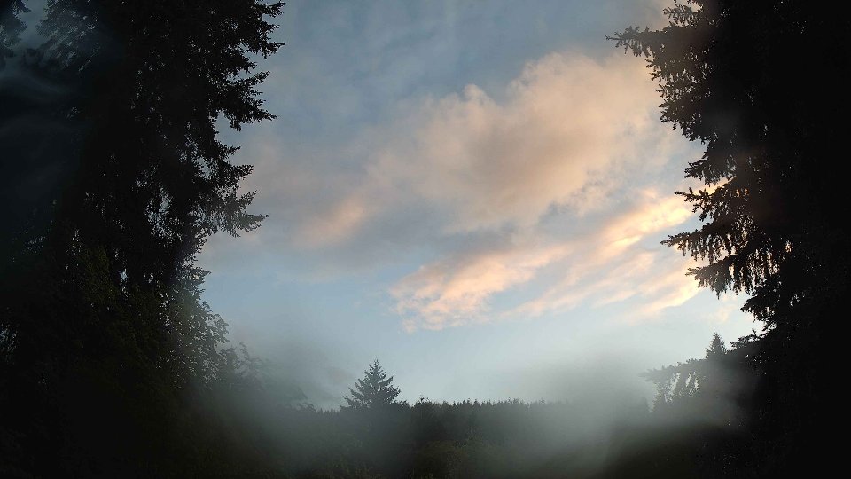 Pacific Northwest skyline timelapse frame from May 15th, 2026 at 8:15 PM