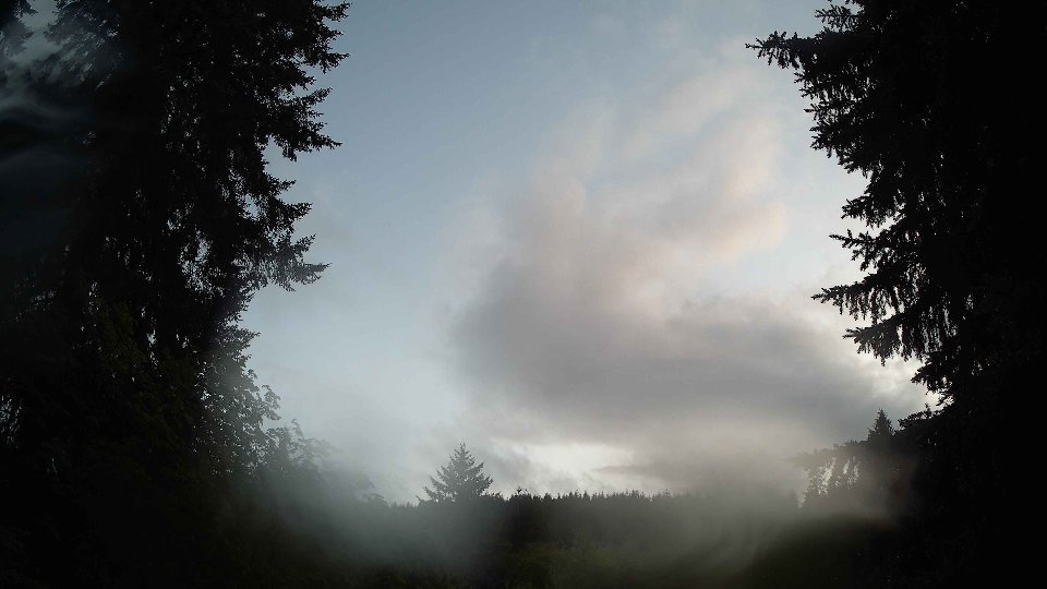 Pacific Northwest skyline timelapse frame from May 15th, 2026 at 8:45 PM