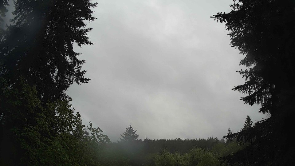 Pacific Northwest skyline timelapse on May 16th, 2026 at 7:45 AM