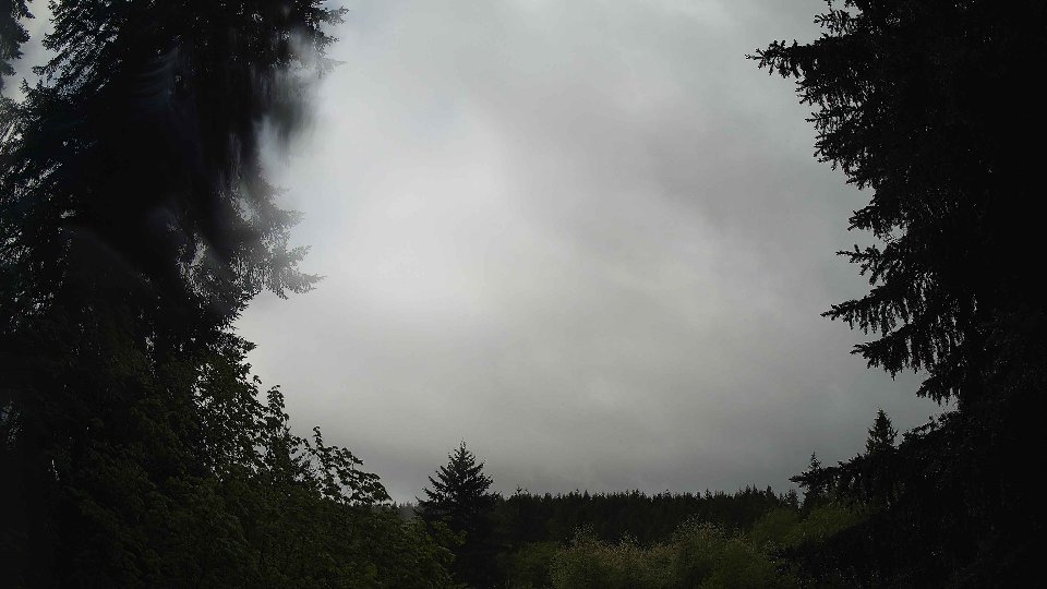 Pacific Northwest skyline timelapse on May 16th, 2026 at 9:45 AM