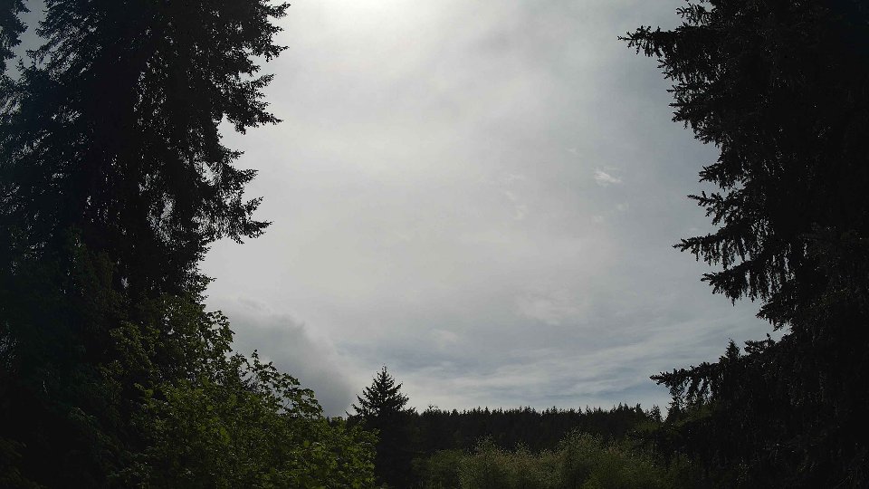 Pacific Northwest skyline timelapse on May 16th, 2026 at 2:15 PM