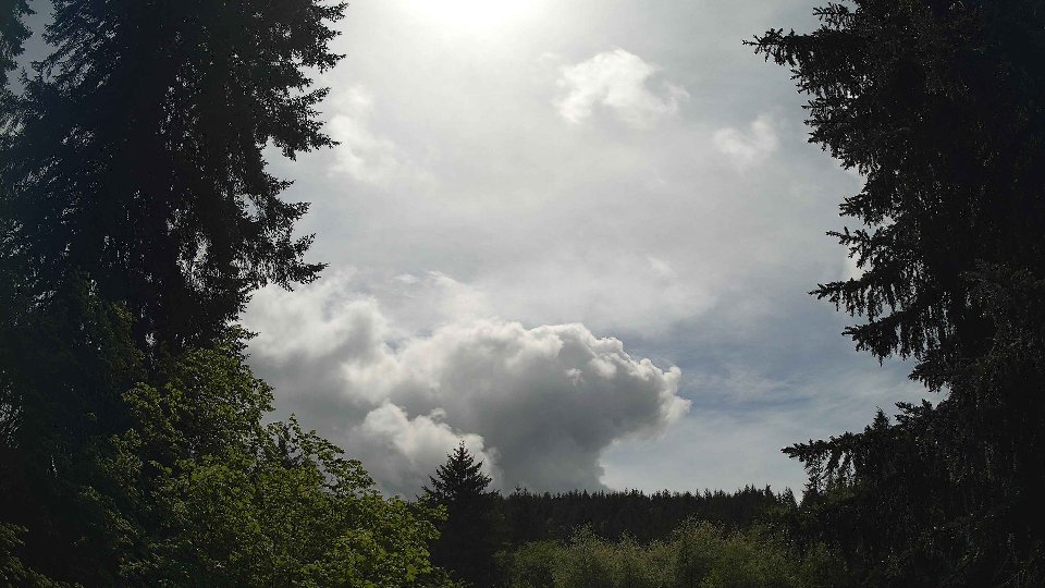 Pacific Northwest skyline timelapse on May 16th, 2026 at 2:30 PM