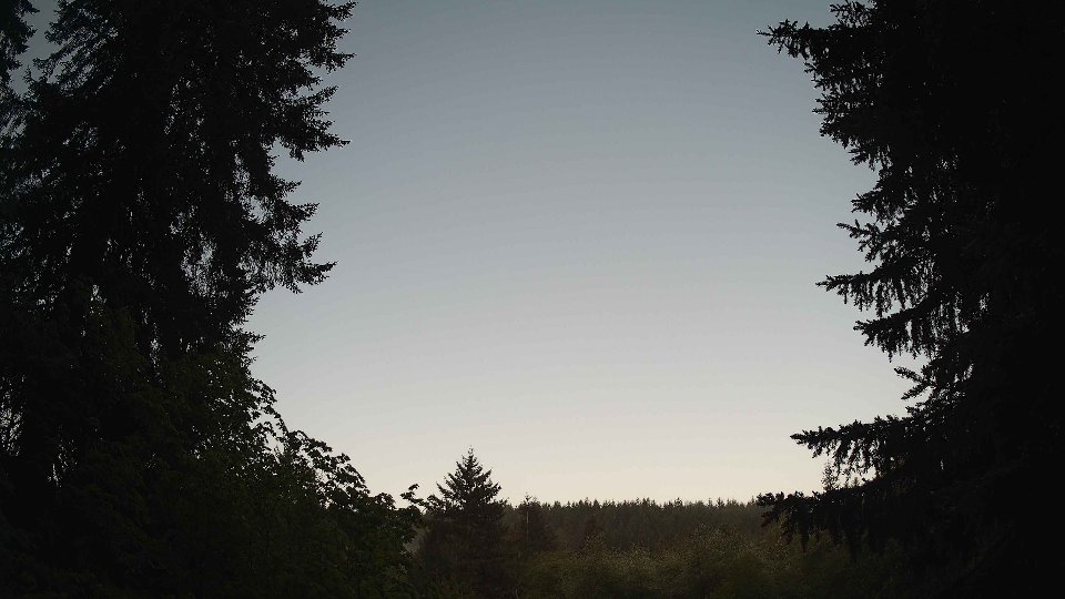 Pacific Northwest skyline timelapse on May 17, 2026 at 5:45 AM
