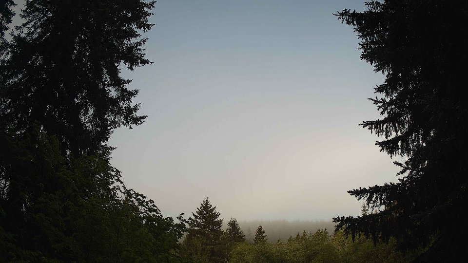 Pacific Northwest skyline timelapse on May 17, 2026 at 7:15 AM