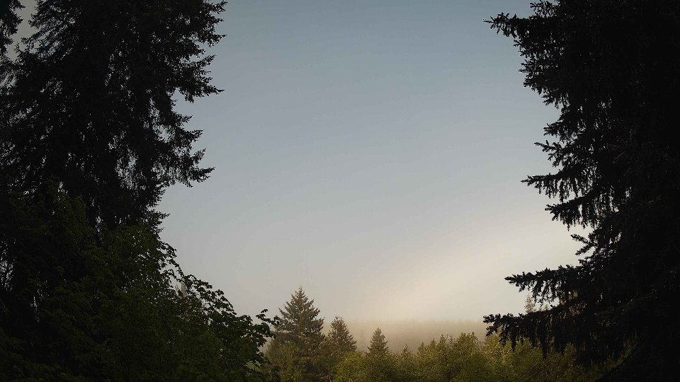 Pacific Northwest skyline timelapse on May 17, 2026 at 7:30 AM