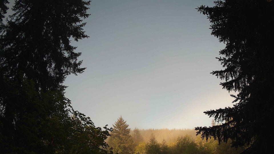 Pacific Northwest skyline timelapse on May 17, 2026 at 7:45 AM