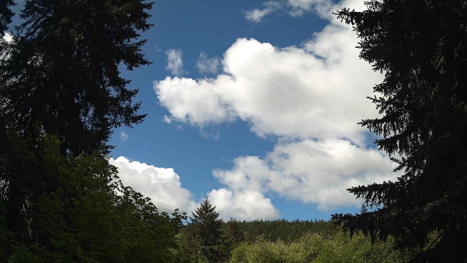 Pacific Northwest skyline timelapse on May 17, 2026 at 10:45 AM