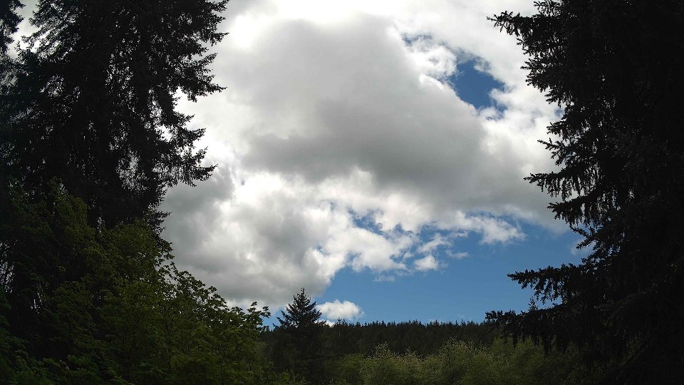 Pacific Northwest skyline timelapse on May 17, 2026 at 12:30 PM