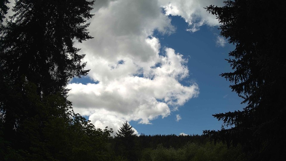 Pacific Northwest skyline timelapse on May 17, 2026 at 12:45 PM