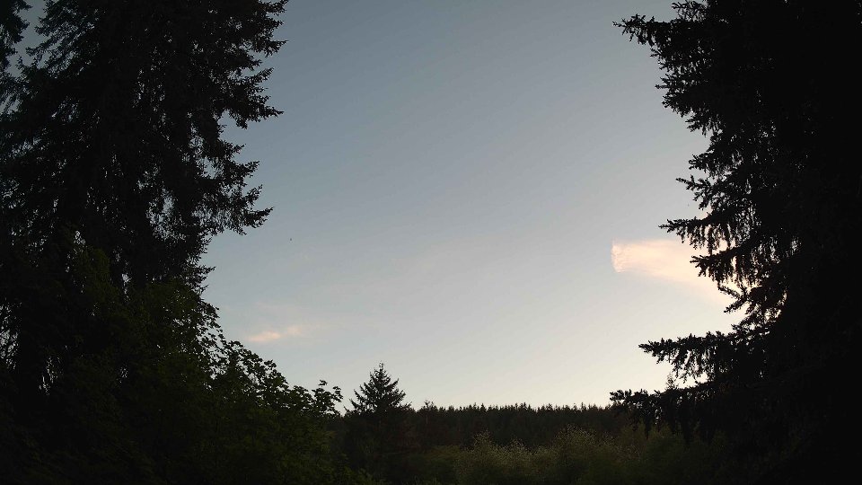 Pacific Northwest skyline timelapse on May 17, 2026 at 8:30 PM