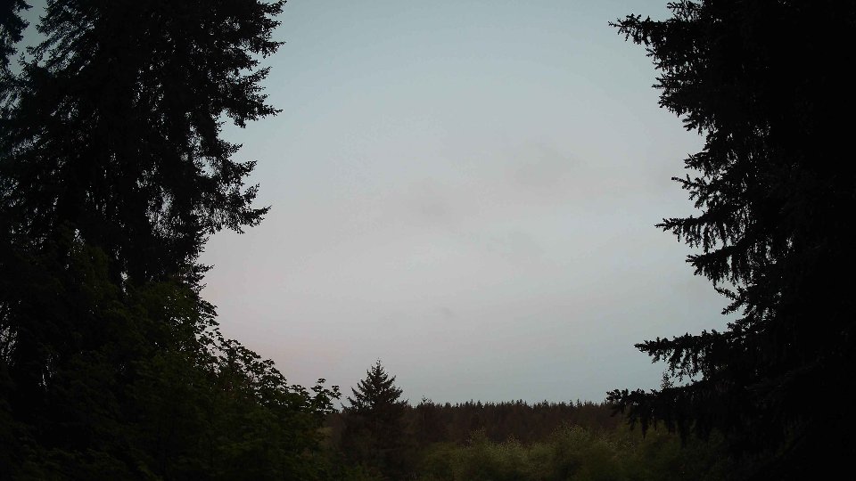 Pacific Northwest skyline timelapse on May 18, 2026 at 5:30 AM
