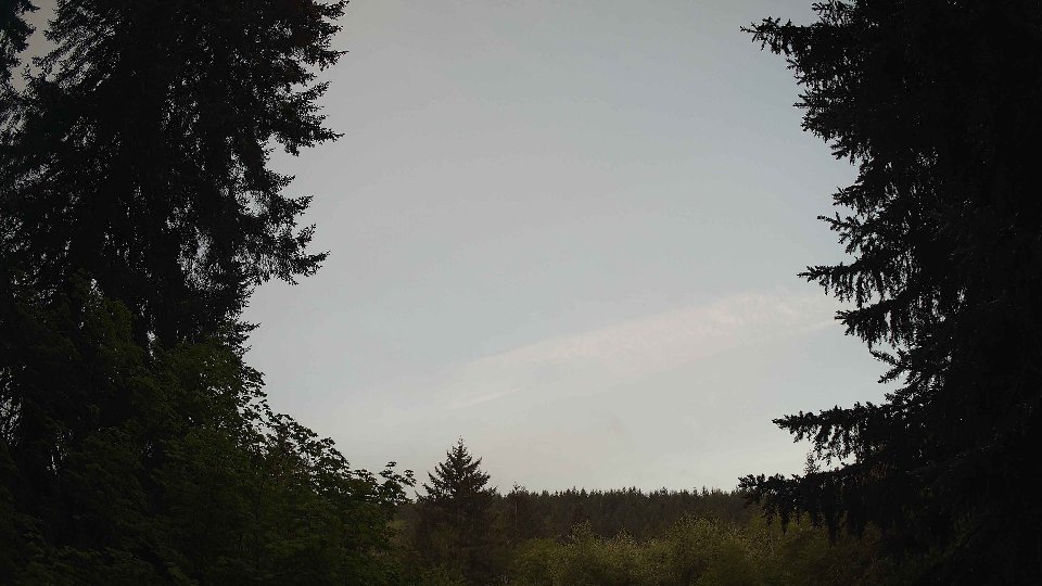 Pacific Northwest skyline timelapse on May 18, 2026 at 6:00 AM
