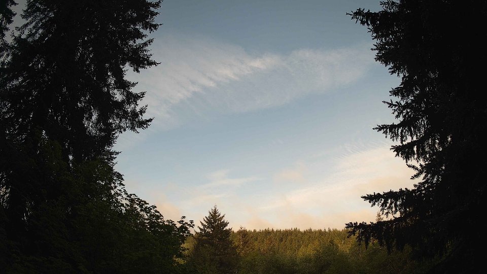 Pacific Northwest skyline timelapse on May 18, 2026 at 6:45 AM