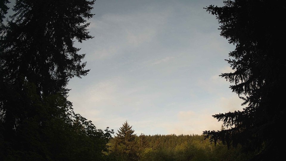 Pacific Northwest skyline timelapse on May 18, 2026 at 7:00 AM