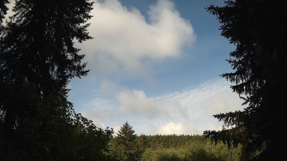Pacific Northwest skyline timelapse on May 18, 2026 at 8:00 AM