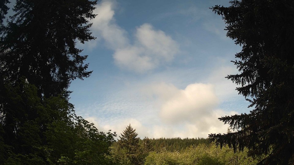 Pacific Northwest skyline timelapse on May 18, 2026 at 8:15 AM