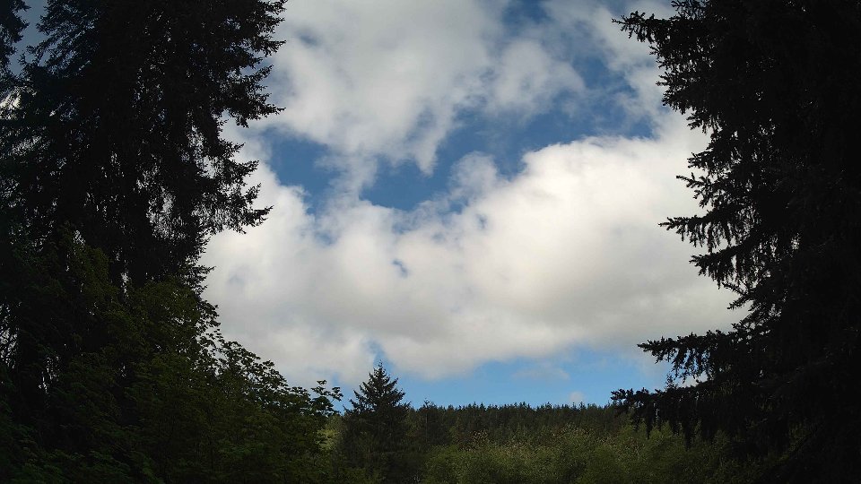 Pacific Northwest skyline timelapse on May 18, 2026 at 9:00 AM