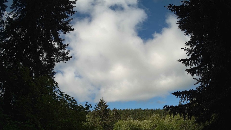 Pacific Northwest skyline timelapse on May 18, 2026 at 9:15 AM
