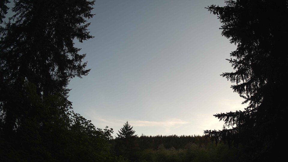 Pacific Northwest skyline timelapse on May 18, 2026 at 8:00 PM