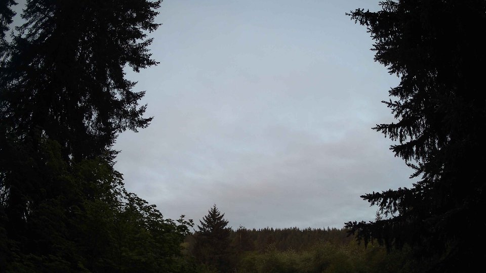 Pacific Northwest skyline timelapse on May 19, 2026 at 5:30 AM