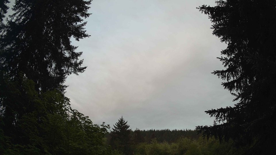 Pacific Northwest skyline timelapse on May 19, 2026 at 6:00 AM