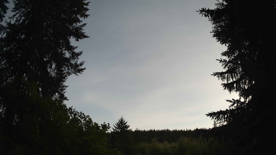 Pacific Northwest skyline timelapse on May 19, 2026 at 8:00 PM